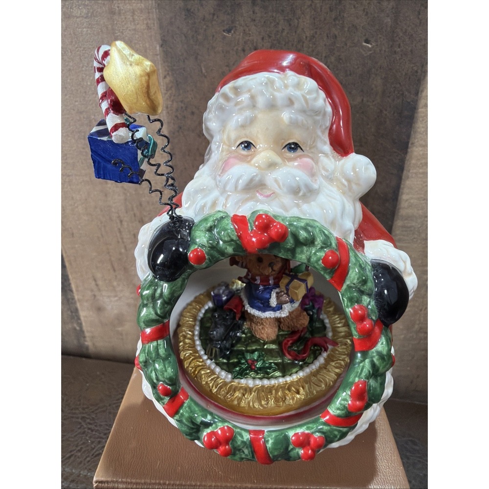 Towle Wobble Santa Figure JCPenney Holiday Novelties Christmas NIB Vtg 1990s